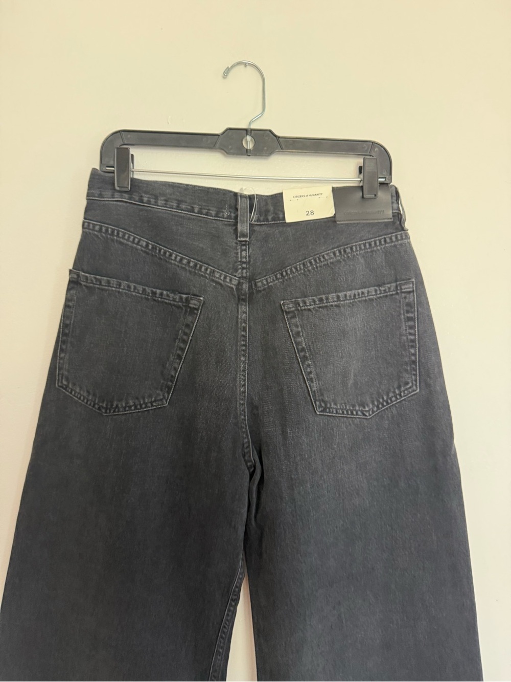 NWT Citizens Of Humanity Jeans Maritzy Trouser Pleated in Prophecy Black - Picture 12 of 13
